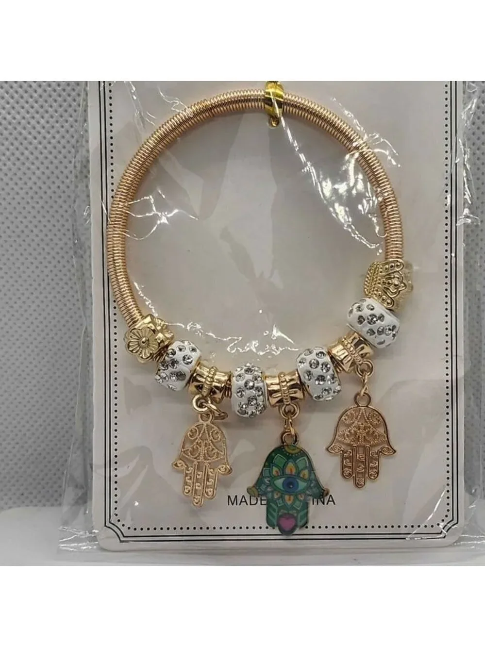 Brand New   Three Hamsa  Bracelet